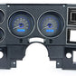 1973-1987 Chevy Pickup VHX System, Carbon Fiber Style Face, Blue Display VHX-73C-PU-C-B