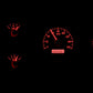 1973-1987 Chevy Pickup VHX System, Carbon Fiber Style Face, Red Display VHX-73C-PU-C-R