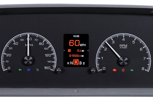1960-1963 Chevrolet Pickup HDX System, Silver Face HDX-60C-PU-S