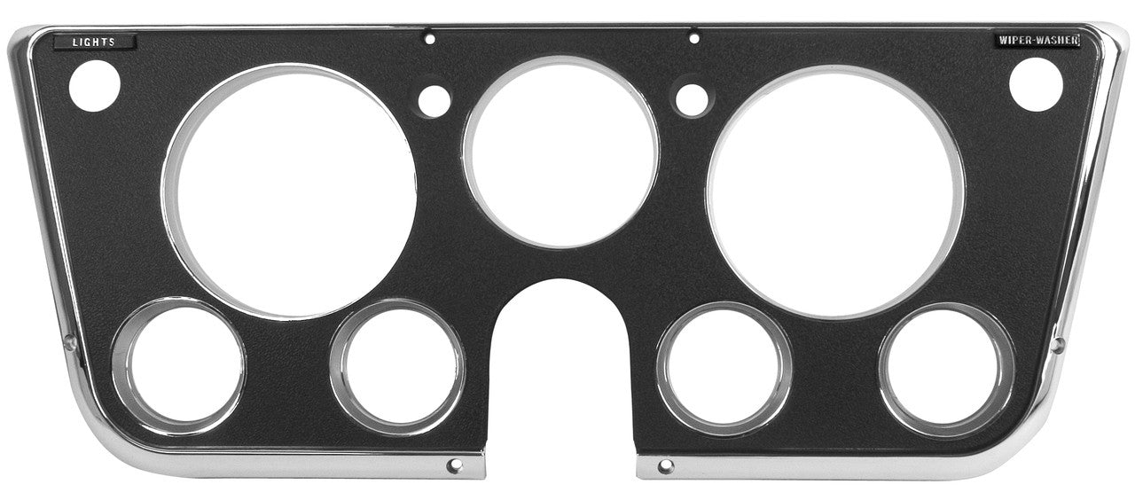 1969-1972 DASH BEZEL BLACK WITH CHROME TRIM CHEVROLET GMC TRUCK