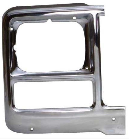 1980 HEADLAMP BEZEL SQUARE RH CHROME PLASTIC CHEVROLET TRUCK