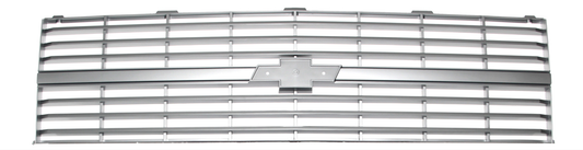 1983-1984 GRILLE OE STYLE w/ EMBLEM MOUNT SILVER SINGLE HEADLIGHT CHEVROLET TRUCK