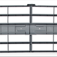 1985-1986 GRILLE OE STYLE w/ EMBLEM MOUNT ARGENT GRAY SINGLE HEADLIGHT CHEVROLET TRUCK
