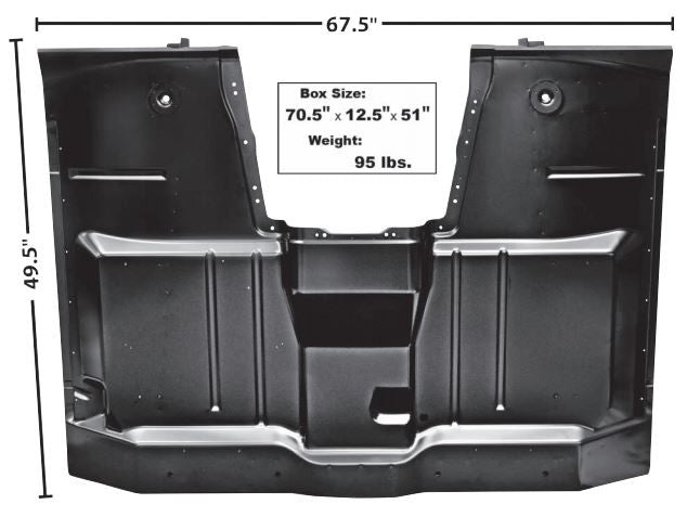 1960 - 1963 COMPLETE CAB FLOOR ASSEMBLY CHEVROLET CHEVY GMC TRUCK
