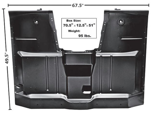 1960 - 1963 COMPLETE CAB FLOOR ASSEMBLY CHEVROLET CHEVY GMC TRUCK