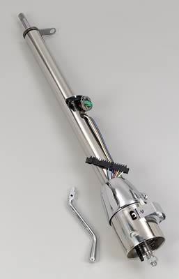 1967-1972 Flaming River Tilt Steering Column Automatic Column Shift Polished Stainless with Neutral Safety Switch at 17"