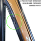 1981-1985 VENT GLASS WEATHERSTRIP SEAL KIT LH=RH 2PC CHEVROLET TRUCK