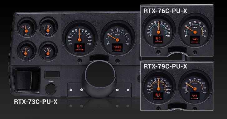 1973-1975 Chevrolet Truck Dakota Digital RTX Analog & Digital Instrument System